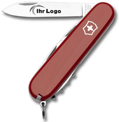 Taschenmesser Logo Gravur Klinge