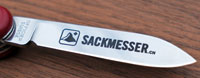 Taschenmesser Logo Gravur Klinge