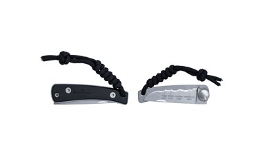 Klappmesser KISS All Black AK Ski mit Paracord Best of Switzerland
