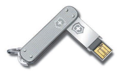 Slim Alox gerippt 64GB USB Stick