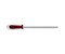 Dual Grip, Abziehstahl, 30 cm, Mikrofeinzug, rund, Schwarz/Rot
