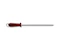 Dual Grip, Abziehstahl, 30 cm, Mikrofeinzug, rund, Schwarz/Rot